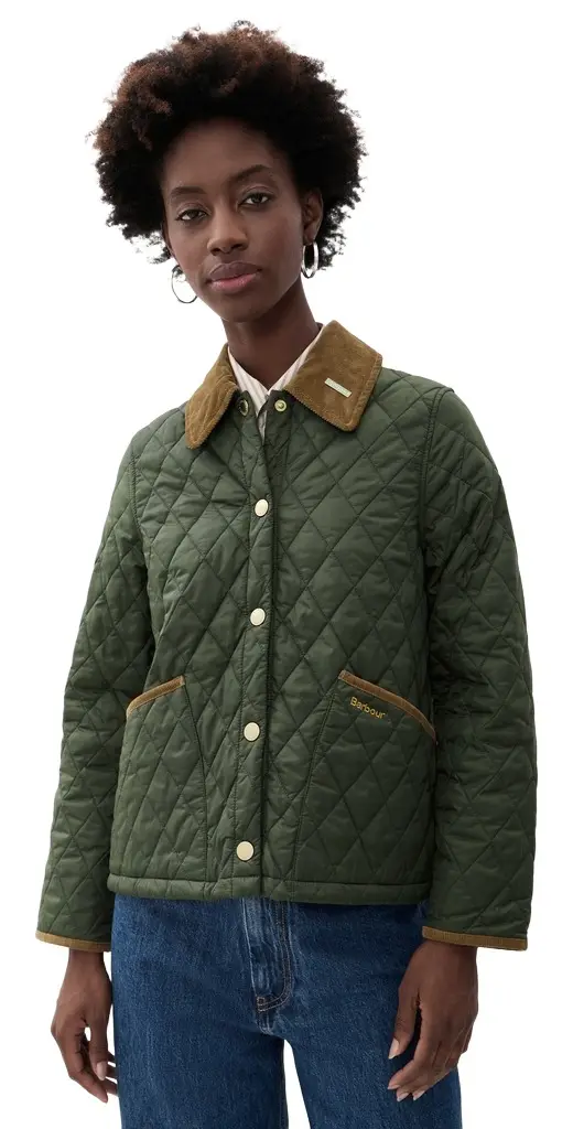 Barbour Cropped Liddesdale Quilted Jacket