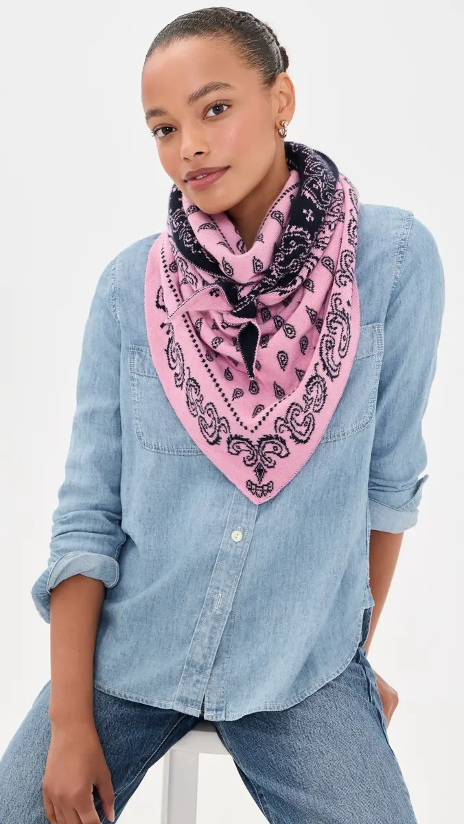 Guest In Residence The Wild Rag Triangle Cashmere Scarf | Thumbnail 3
