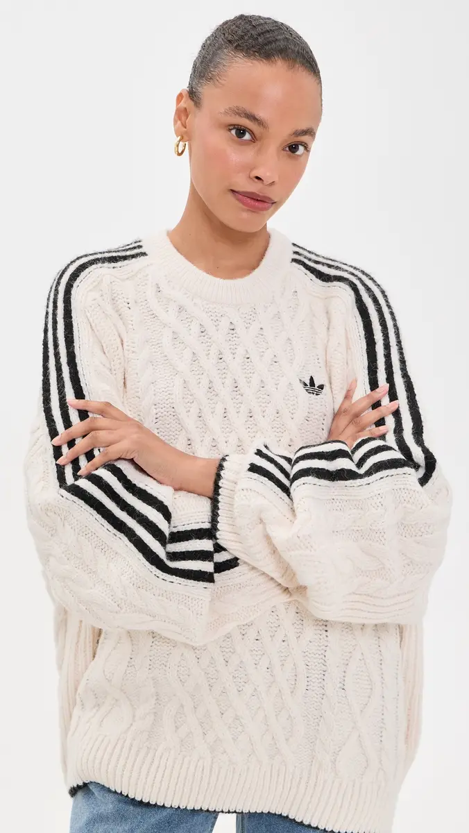 Adidas Cable Knit Sweater | Thumbnail 2 Adidas Cable Knit Sweater | Thumbnail 2