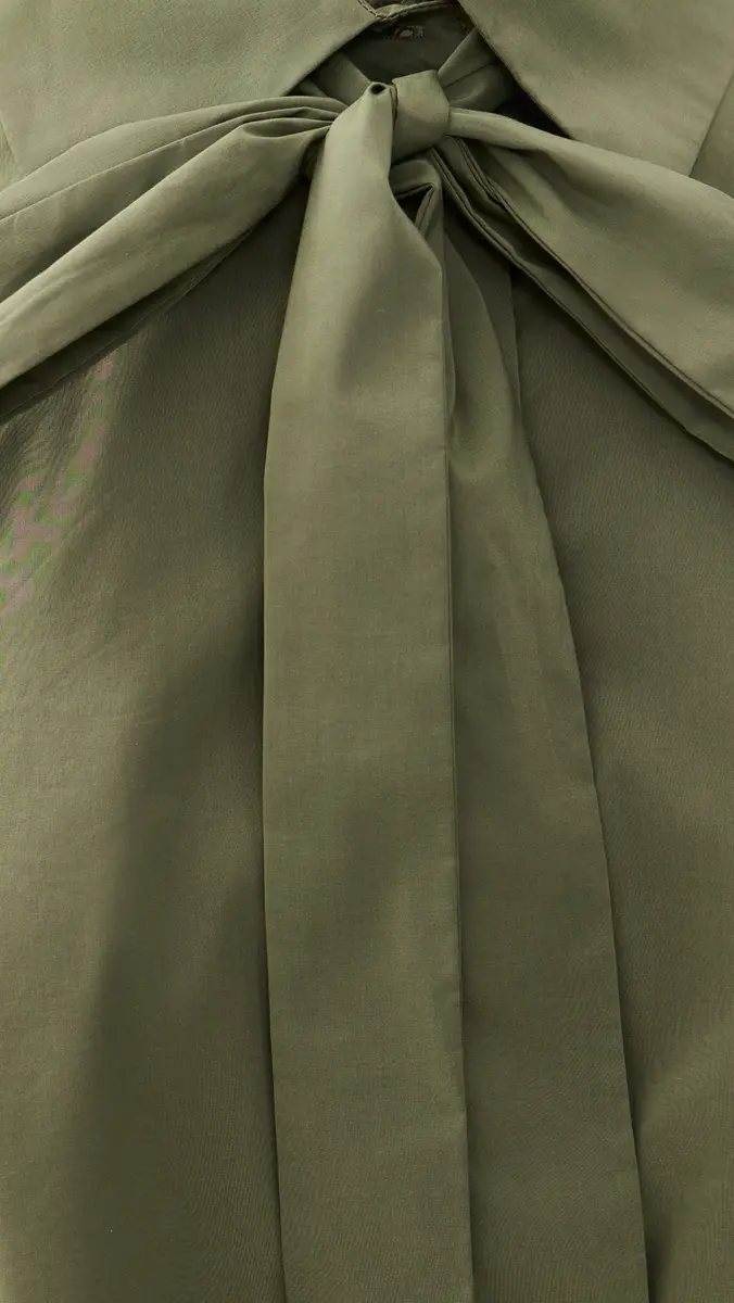 English Factory Bow Shirt Dress | Thumbnail 6 English Factory Bow Shirt Dress | Thumbnail 6