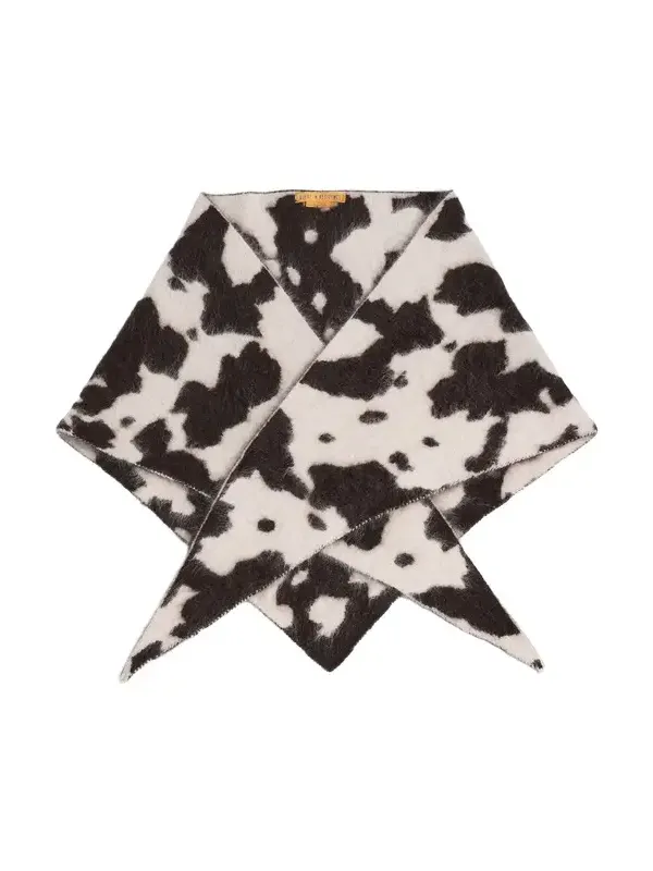 Grizzly Cowhide Cashmere Wild Rag Grizzly Cowhide Cashmere Wild Rag
