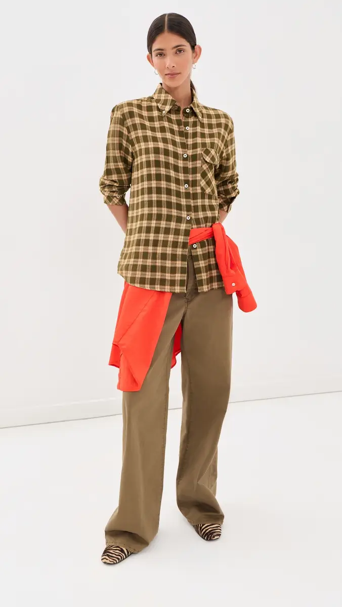 Wales Bonner Ritual Checked Flannel Shirt | Thumbnail 5