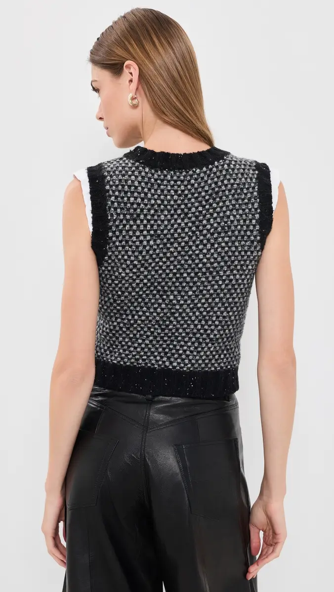 R13 Shrunken Crewneck Sweater Vest | Thumbnail 3 R13 Shrunken Crewneck Sweater Vest | Thumbnail 3