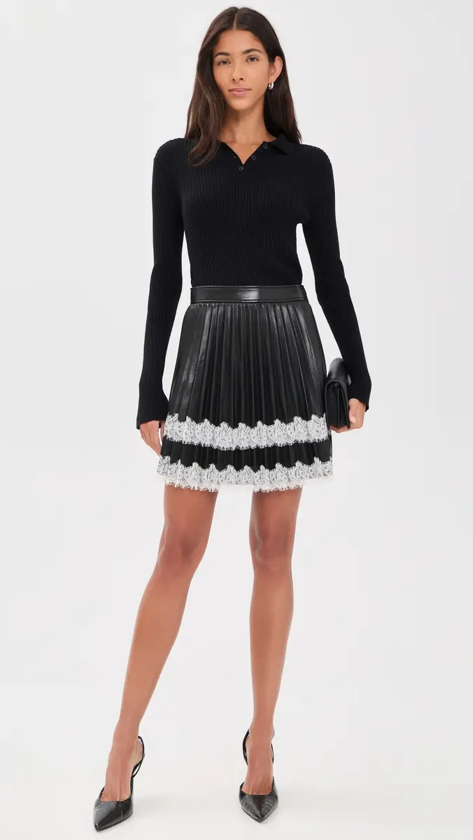 Cinq à Sept Vegan Leather Laney Skirt | Thumbnail 5