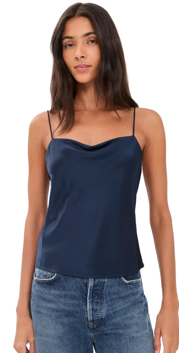 Alice + Olivia Harmon Drapey Slip Tank