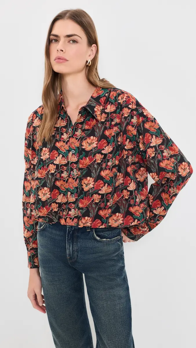 R13 Gathered Yoke Bubble Shirt | Thumbnail 2 R13 Gathered Yoke Bubble Shirt | Thumbnail 2