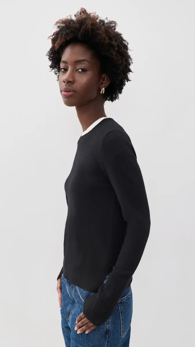 La Ligne Solid Lean Lines Cashmere Sweater | Thumbnail 4 La Ligne Solid Lean Lines Cashmere Sweater | Thumbnail 4