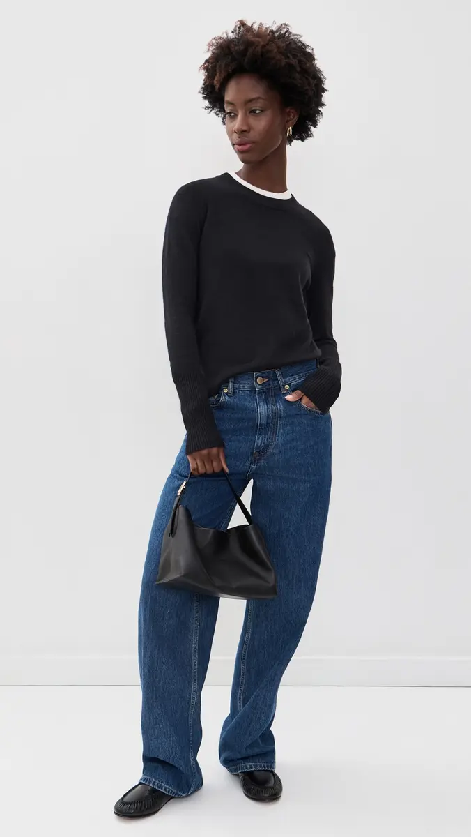 La Ligne Solid Lean Lines Cashmere Sweater | Thumbnail 5 La Ligne Solid Lean Lines Cashmere Sweater | Thumbnail 5