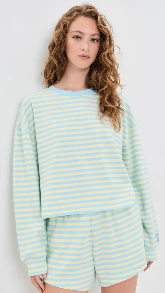 Daily Drills Striped Cotton Long Sleeve Top | Thumbnail 2 Daily Drills Striped Cotton Long Sleeve Top | Thumbnail 2
