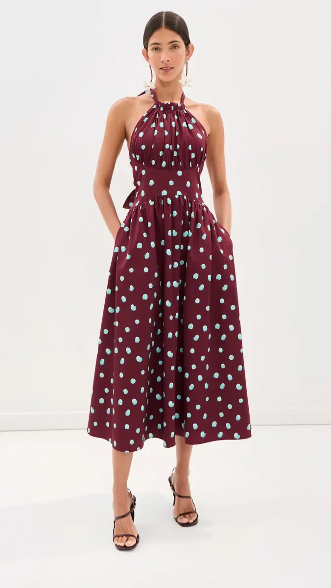 Rosie Assoulin Halter in the Name of Love Dress | Thumbnail 3