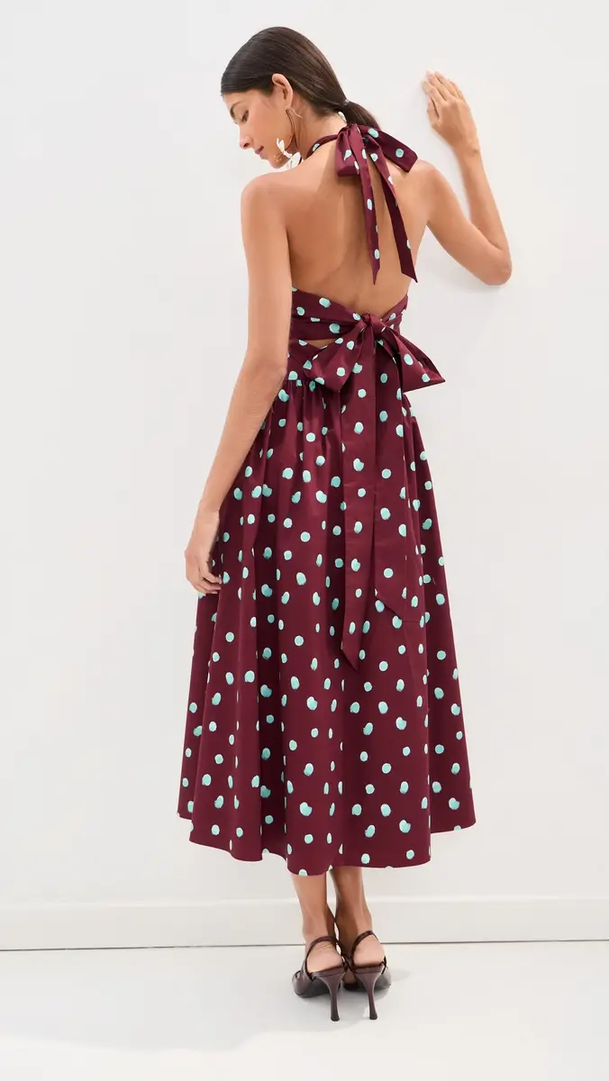 Rosie Assoulin Halter in the Name of Love Dress | Thumbnail 4