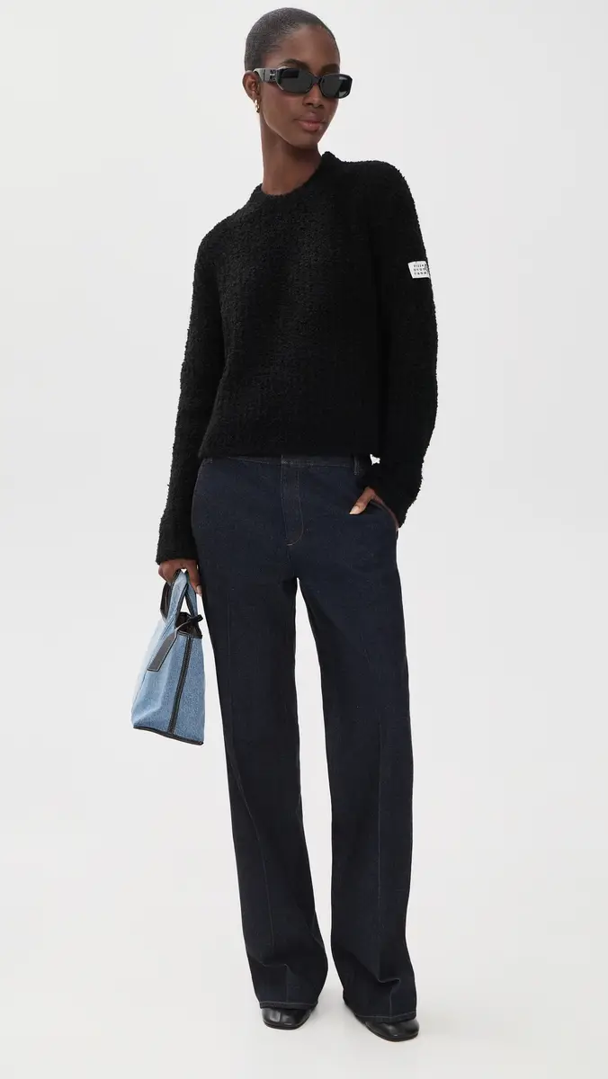 MM6 MAISON MARGIELA Boucle Crewneck Pullover | Thumbnail 5 MM6 MAISON MARGIELA Boucle Crewneck Pullover | Thumbnail 5