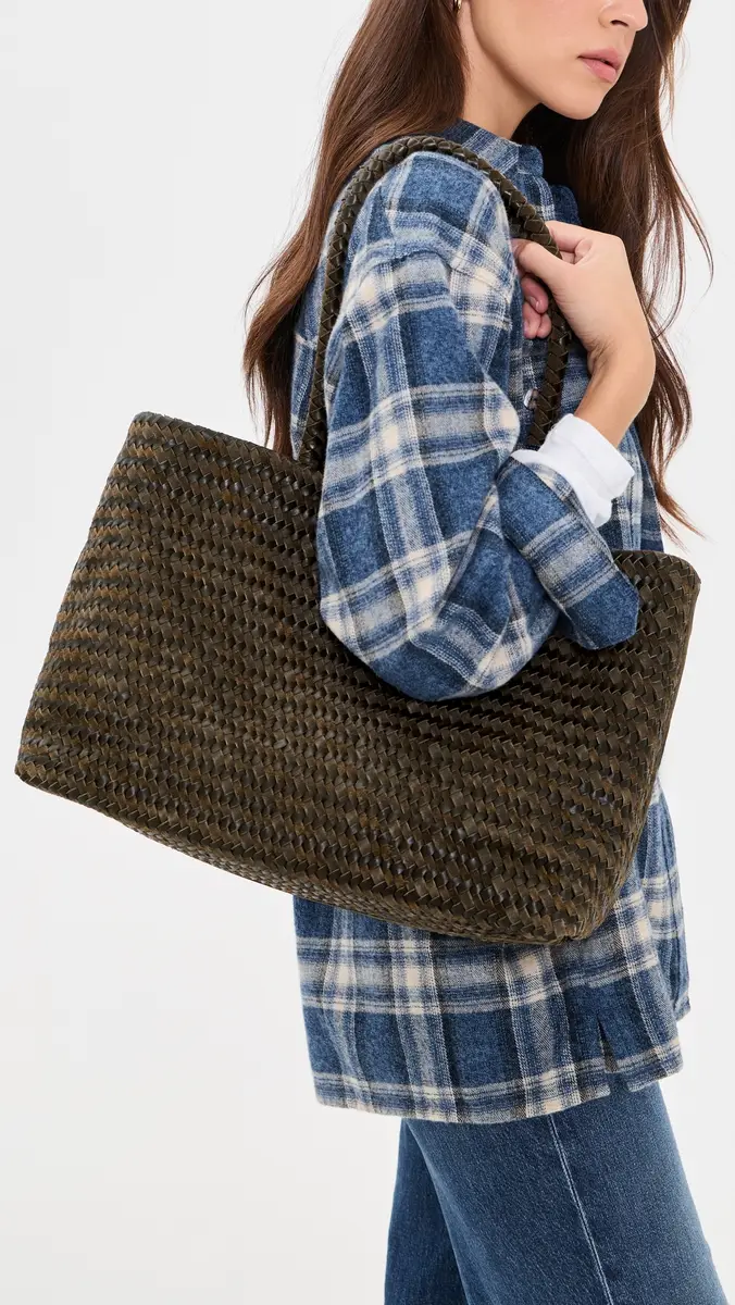 Madewell Suede Leather Handwoven Tote | Thumbnail 3 Madewell Suede Leather Handwoven Tote | Thumbnail 3