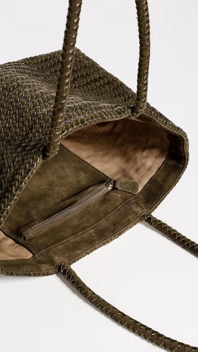 Madewell Suede Leather Handwoven Tote | Thumbnail 6 Madewell Suede Leather Handwoven Tote | Thumbnail 6