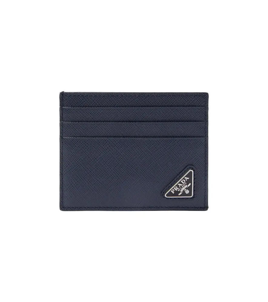 Prada Logo Saffiano leather card holder | Image 1 Prada Logo Saffiano leather card holder | Image 1