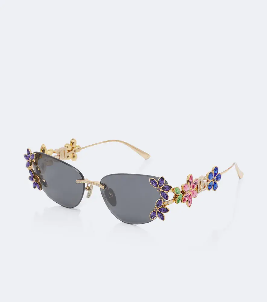Dolce & Gabbana DG Crystals floral cat-eye sunglasses | Thumbnail 2 Dolce & Gabbana DG Crystals floral cat-eye sunglasses | Thumbnail 2