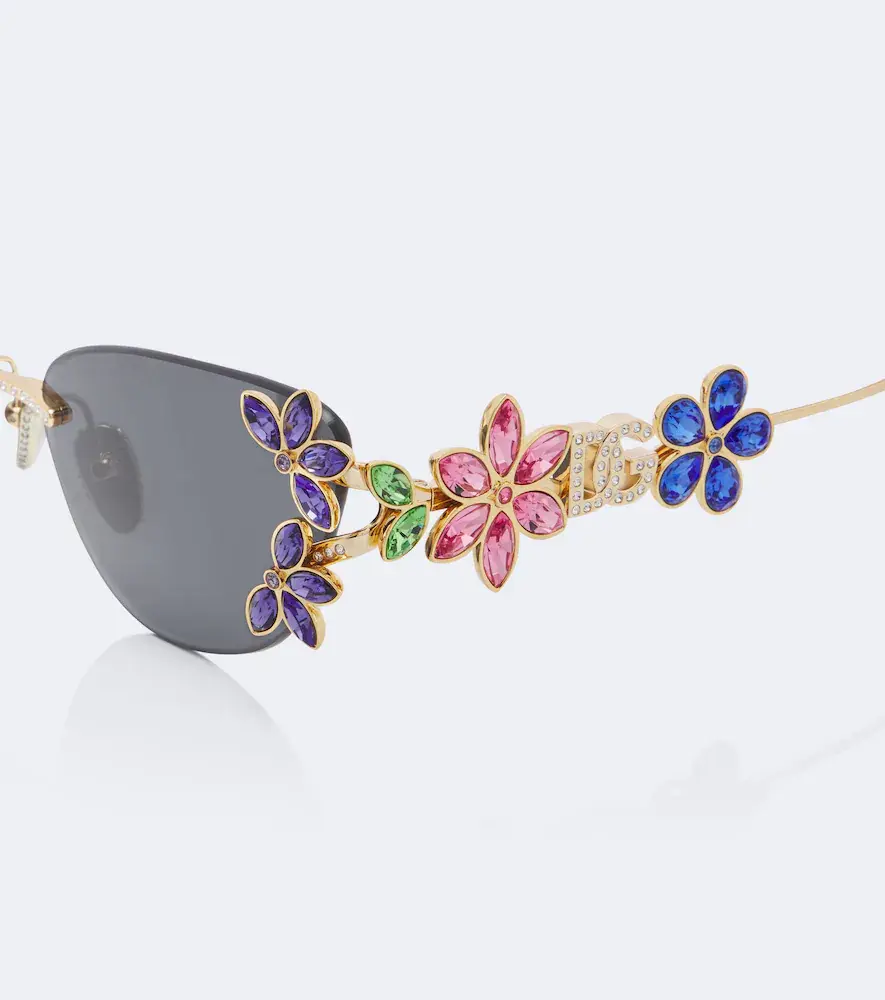 Dolce & Gabbana DG Crystals floral cat-eye sunglasses | Thumbnail 3 Dolce & Gabbana DG Crystals floral cat-eye sunglasses | Thumbnail 3