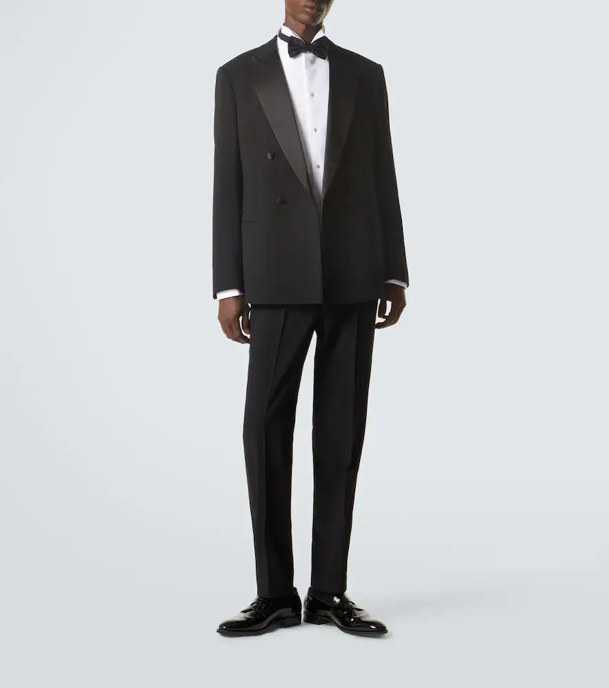 Giorgio Armani Virgin wool crêpe tuxedo pants | Thumbnail 4 Giorgio Armani Virgin wool crêpe tuxedo pants | Thumbnail 4