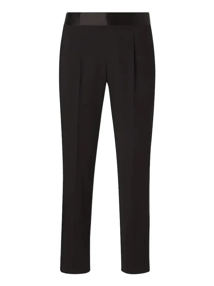 Giorgio Armani Virgin wool crêpe tuxedo pants