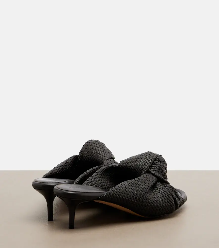 Bottega Veneta Cherry Intreccio leather mules | Thumbnail 2 Bottega Veneta Cherry Intreccio leather mules | Thumbnail 2