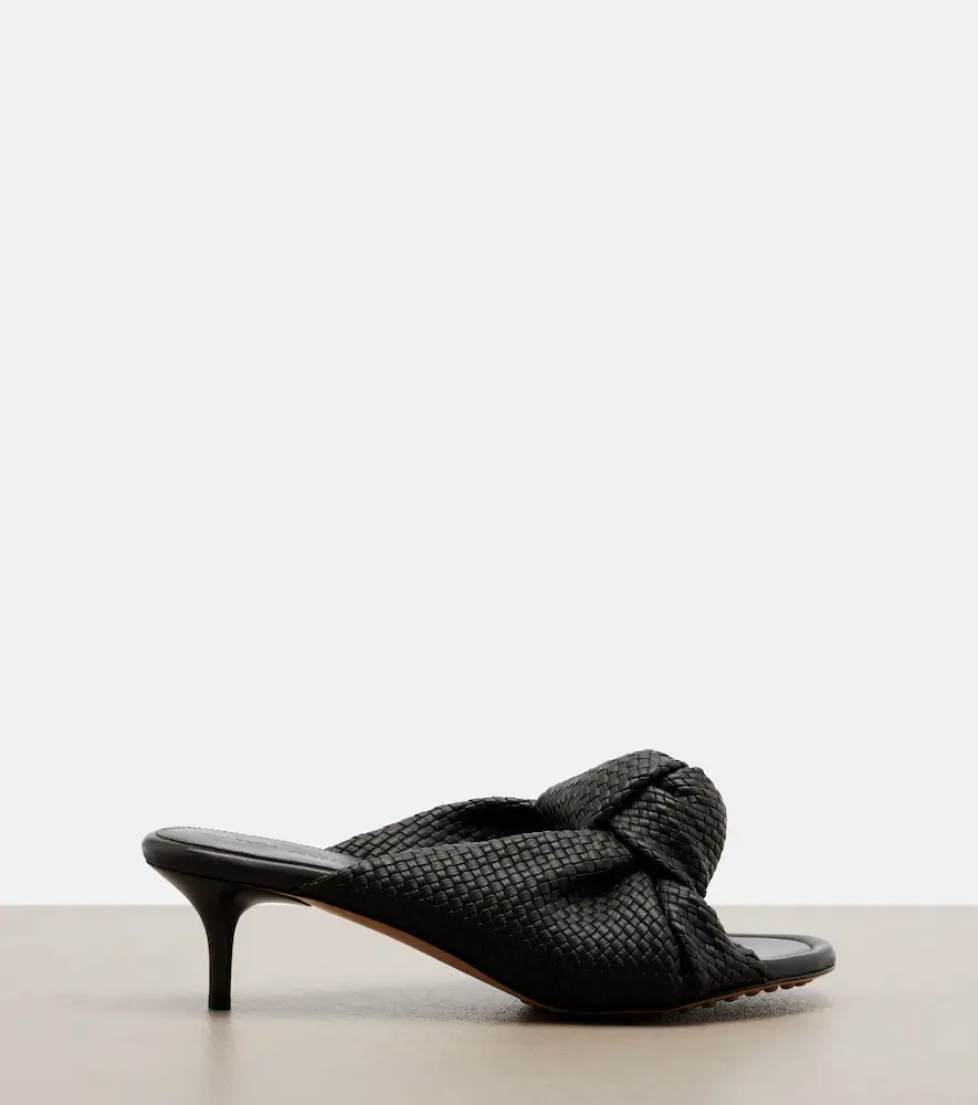 Bottega Veneta Cherry Intreccio leather mules | Thumbnail 4 Bottega Veneta Cherry Intreccio leather mules | Thumbnail 4
