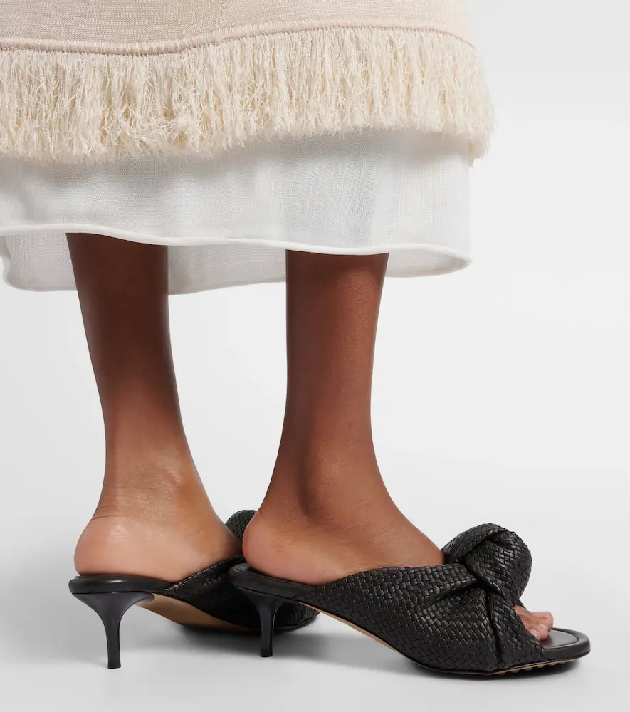 Bottega Veneta Cherry Intreccio leather mules | Thumbnail 5 Bottega Veneta Cherry Intreccio leather mules | Thumbnail 5