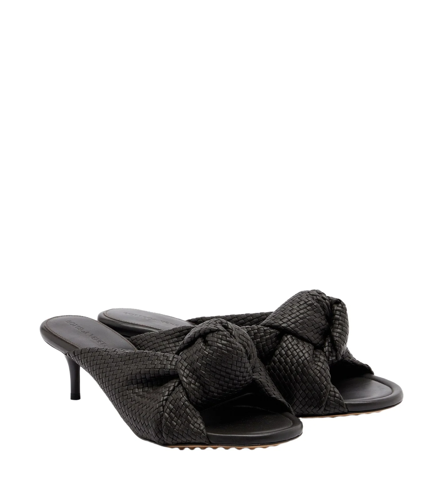 Bottega Veneta Cherry Intreccio leather mules