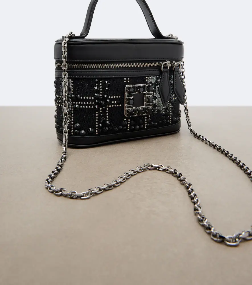 Roger Vivier Très Vivier Micro crystal-embellished vanity bag | Thumbnail 4