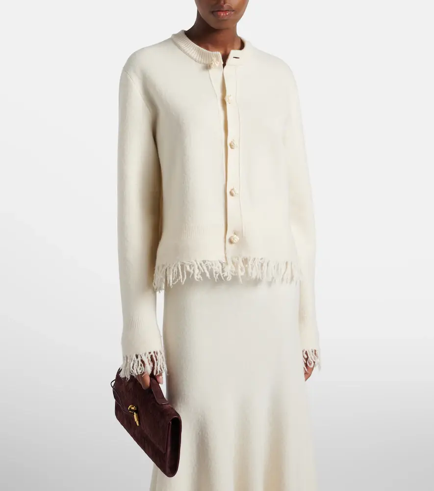 Bottega Veneta Fringed wool cardigan | Thumbnail 6 Bottega Veneta Fringed wool cardigan | Thumbnail 6