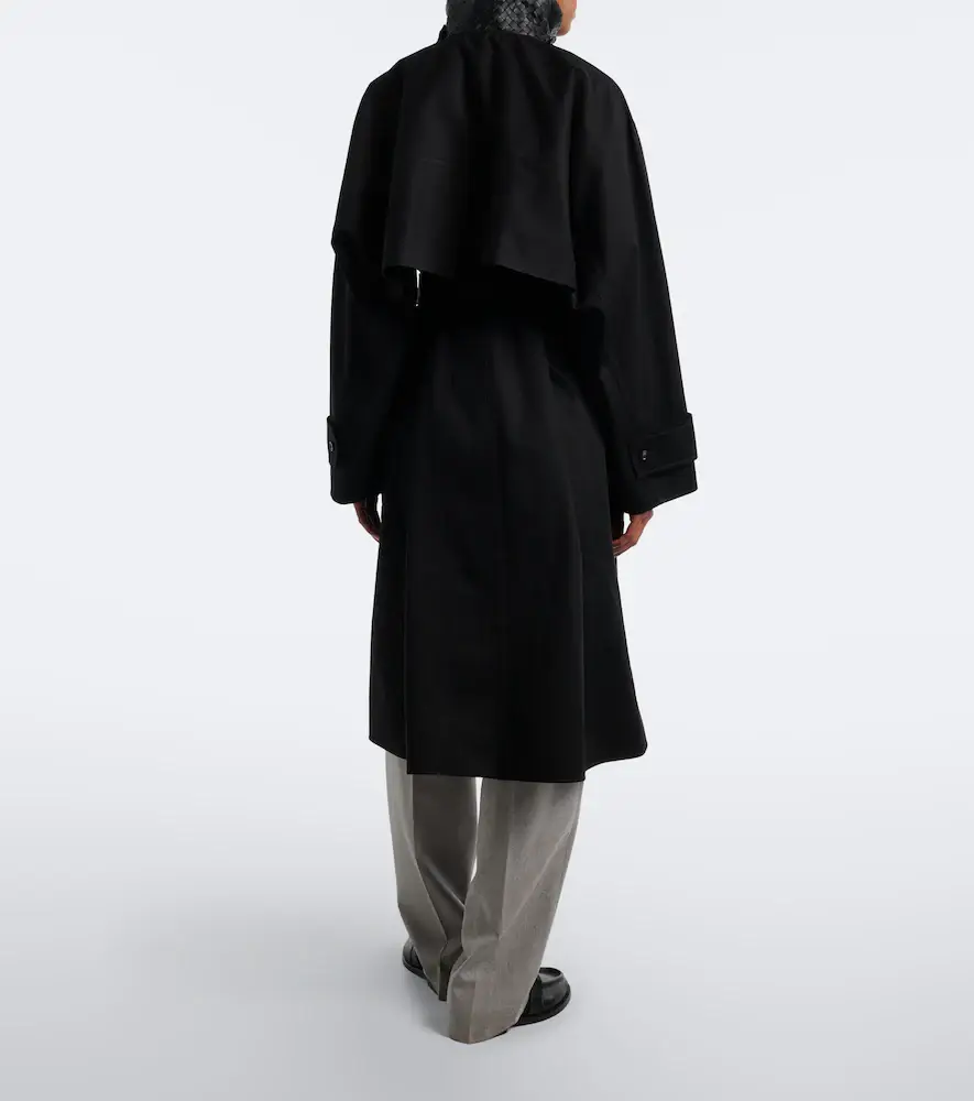 Bottega Veneta Intrecciato cotton trench coat | Thumbnail 2