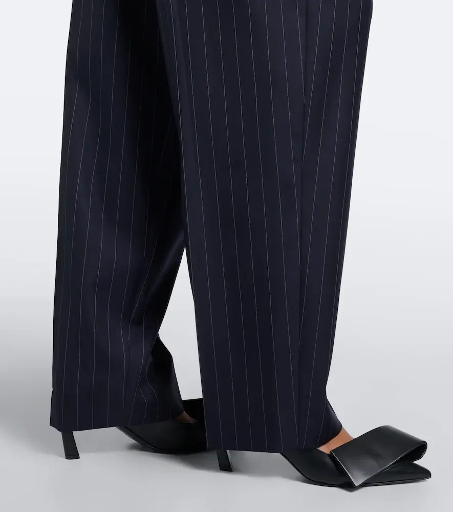 Givenchy Pinstripe pleated wool wide-leg pants | Thumbnail 2 Givenchy Pinstripe pleated wool wide-leg pants | Thumbnail 2