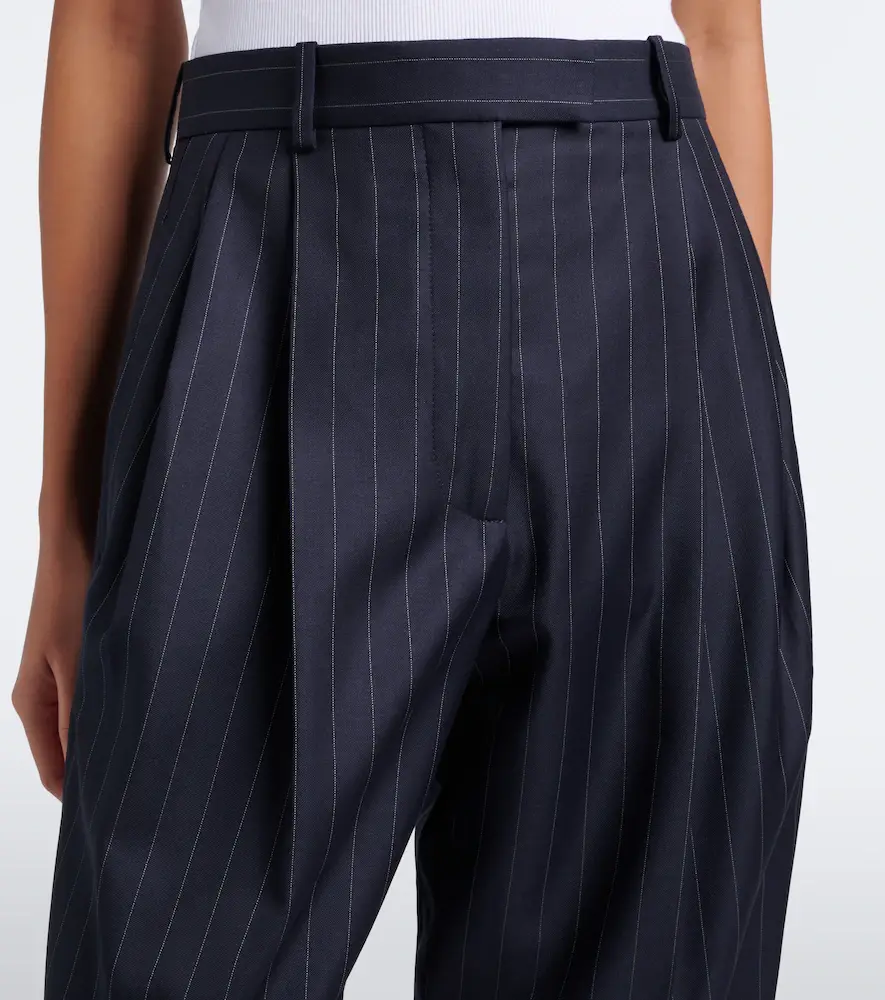 Givenchy Pinstripe pleated wool wide-leg pants | Thumbnail 4 Givenchy Pinstripe pleated wool wide-leg pants | Thumbnail 4