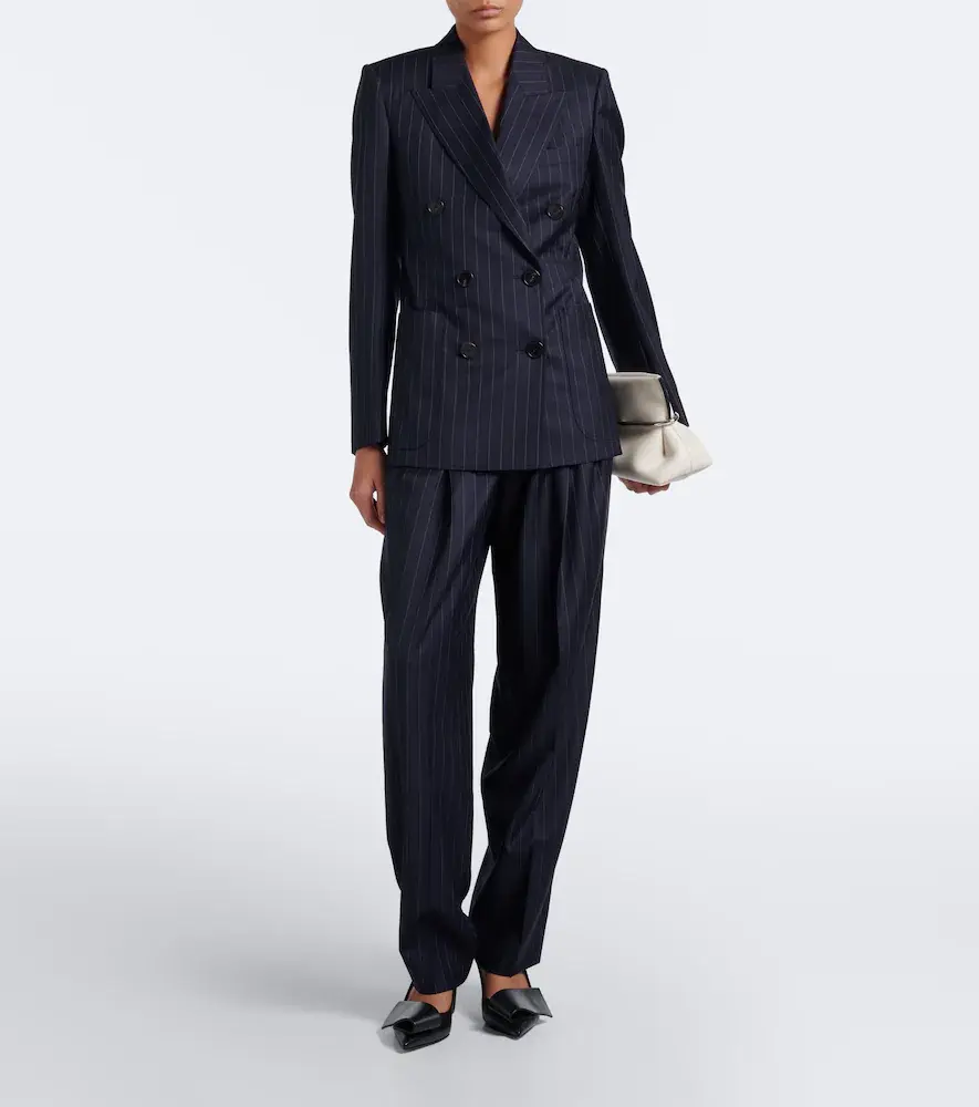 Givenchy Pinstripe pleated wool wide-leg pants | Thumbnail 5 Givenchy Pinstripe pleated wool wide-leg pants | Thumbnail 5