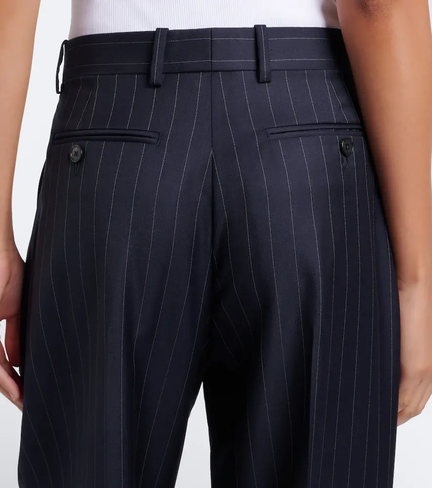 Givenchy Pinstripe pleated wool wide-leg pants | Thumbnail 6 Givenchy Pinstripe pleated wool wide-leg pants | Thumbnail 6