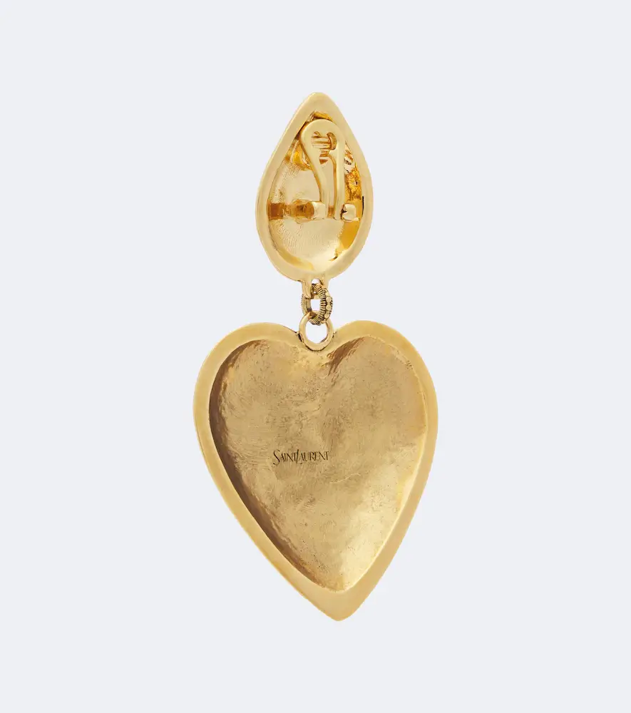 Saint Laurent Embellished clip-on earrings | Thumbnail 4