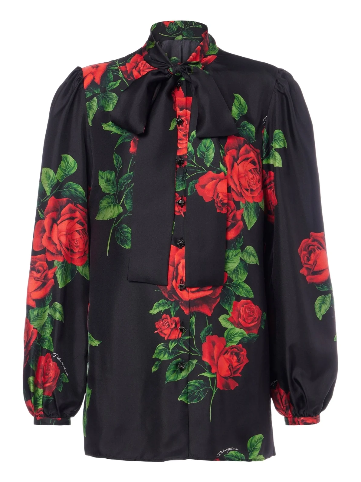 Floral silk satin blouse Floral silk satin blouse