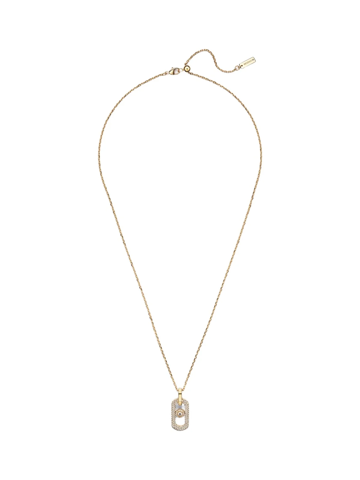 So Move 18kt gold necklace with diamonds So Move 18kt gold necklace with diamonds