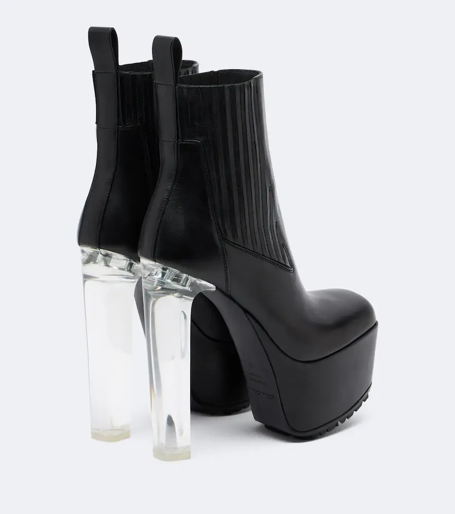 Rick Owens Beatle Kiss leather platform ankle boots | Thumbnail 2