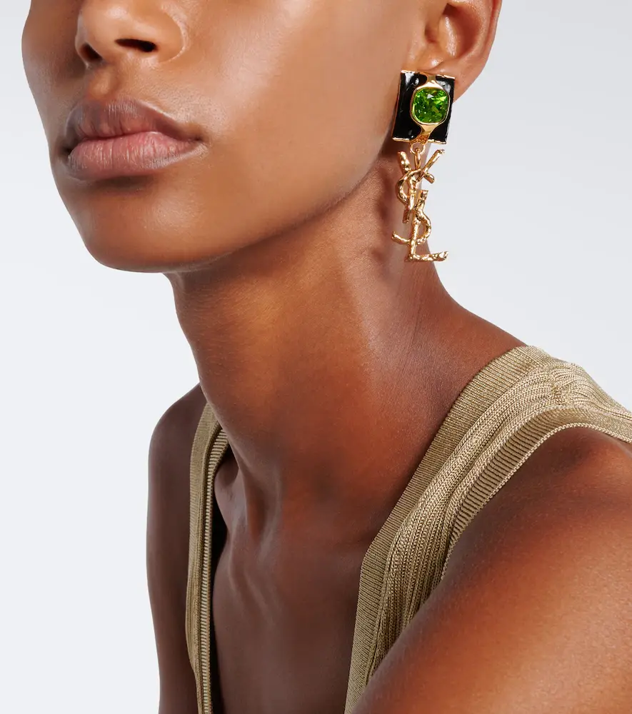 Saint Laurent Cassandre clip-on earrings | Thumbnail 6 Saint Laurent Cassandre clip-on earrings | Thumbnail 6
