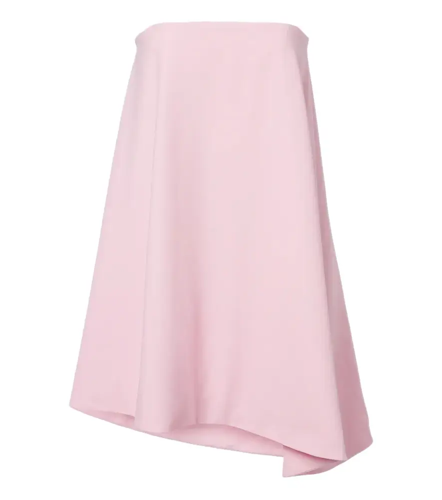 Jil Sander Virgin wool bustier minidress