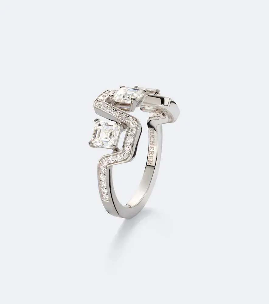 Bucherer Fine Jewellery Skyline 18kt white gold ring with diamonds | Thumbnail 2