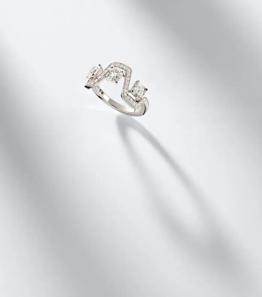 Bucherer Fine Jewellery Skyline 18kt white gold ring with diamonds | Thumbnail 5