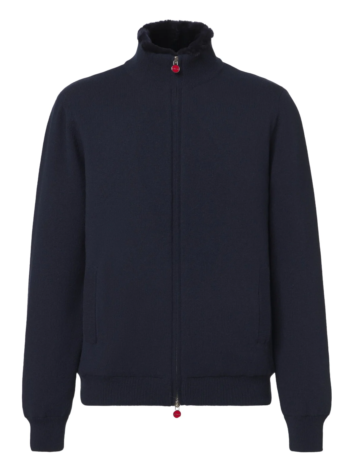 Kiton Shearling-lined cashmere cardigan