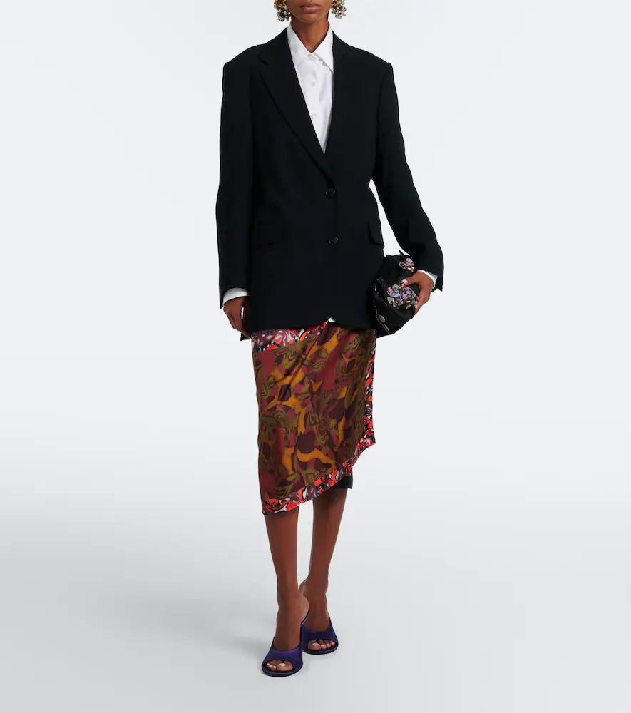 Dries Van Noten Embellished leather-trimmed clutch | Thumbnail 5
