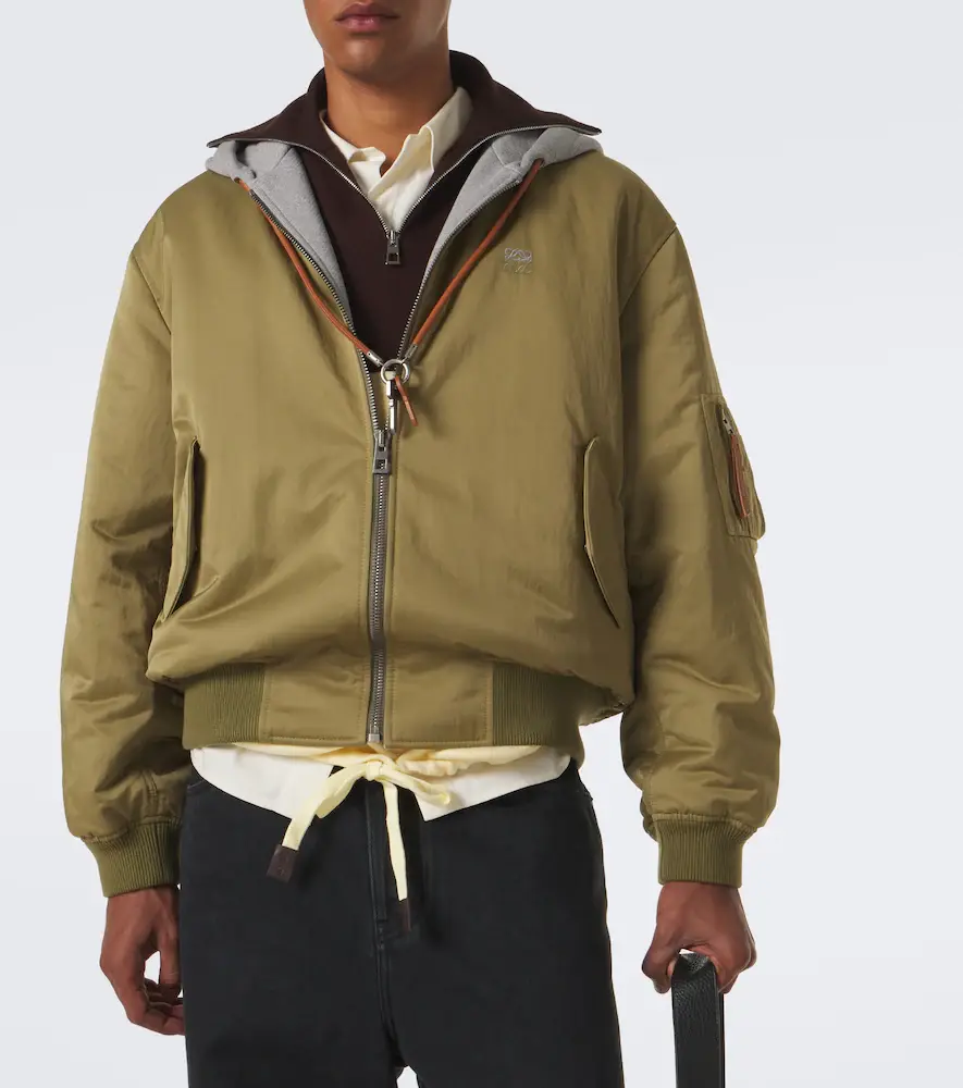 Loewe Fleece-trimmed technical bomber jacket | Thumbnail 3 Loewe Fleece-trimmed technical bomber jacket | Thumbnail 3