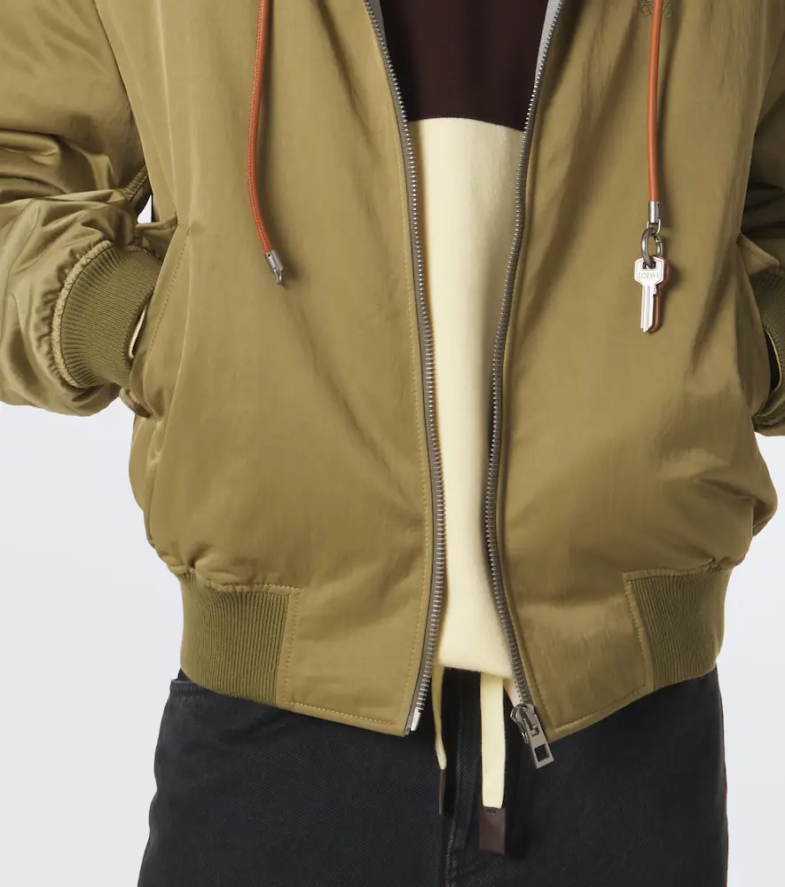 Loewe Fleece-trimmed technical bomber jacket | Thumbnail 4 Loewe Fleece-trimmed technical bomber jacket | Thumbnail 4