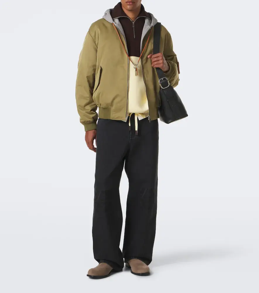 Loewe Fleece-trimmed technical bomber jacket | Thumbnail 6 Loewe Fleece-trimmed technical bomber jacket | Thumbnail 6