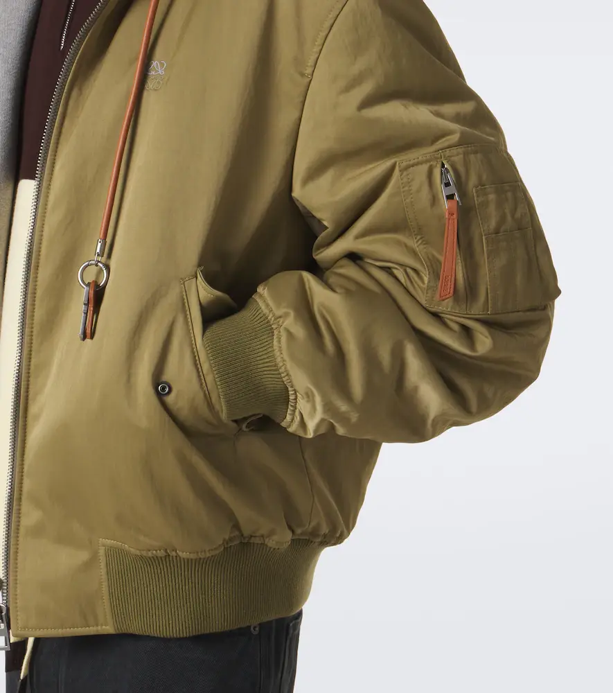 Loewe Fleece-trimmed technical bomber jacket | Thumbnail 8 Loewe Fleece-trimmed technical bomber jacket | Thumbnail 8
