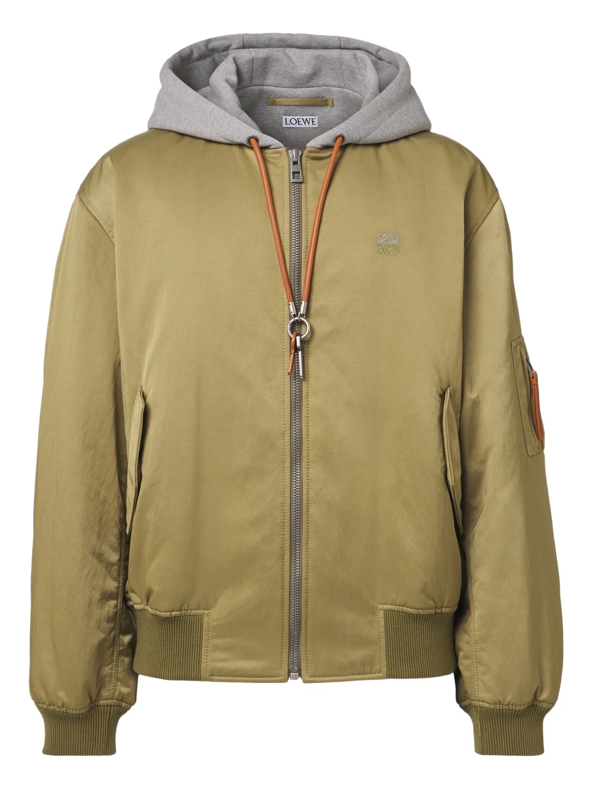 Loewe Fleece-trimmed technical bomber jacket