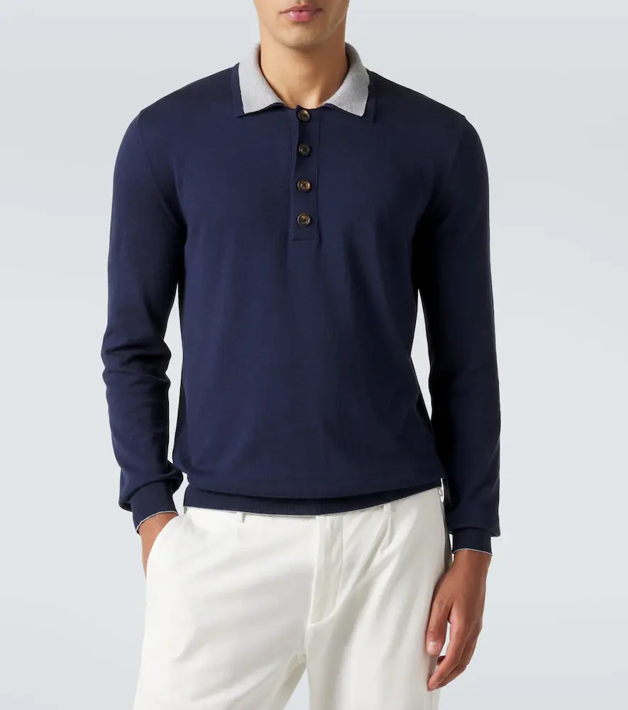 ELEVENTY Cotton and cashmere polo sweater | Thumbnail 3 ELEVENTY Cotton and cashmere polo sweater | Thumbnail 3